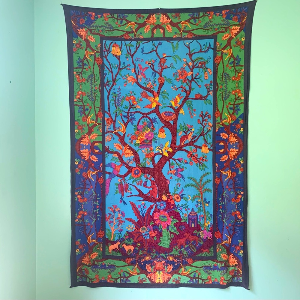 Colorful Tree of Life Wall Tapestry